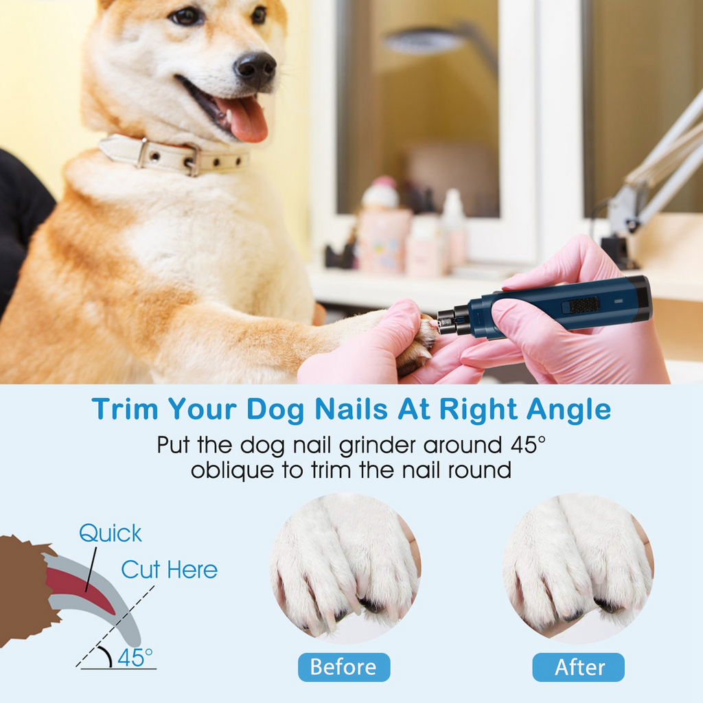 PawVanta™ Quiet Pet Nail Grinder