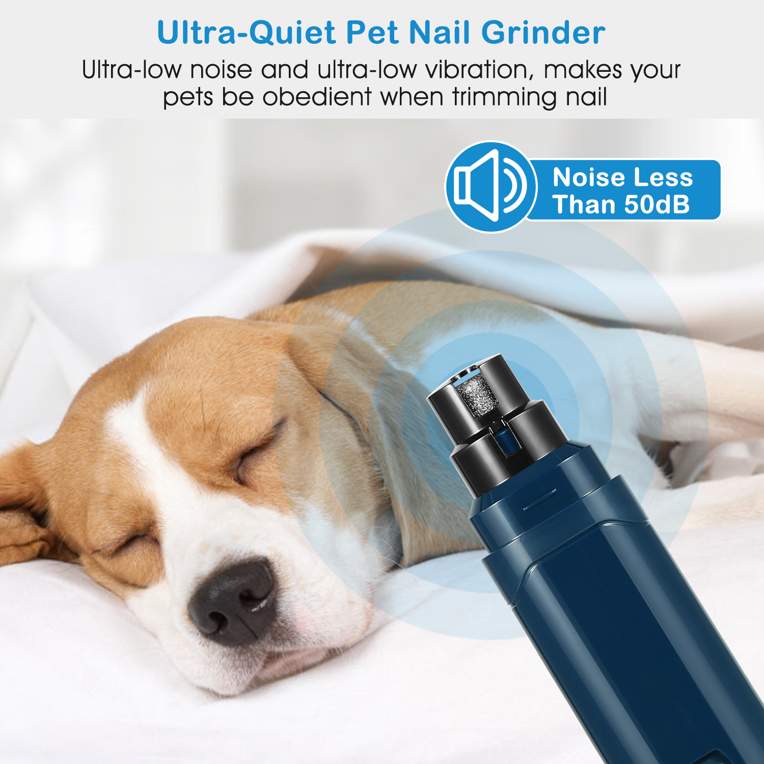 PawVanta™ Quiet Pet Nail Grinder
